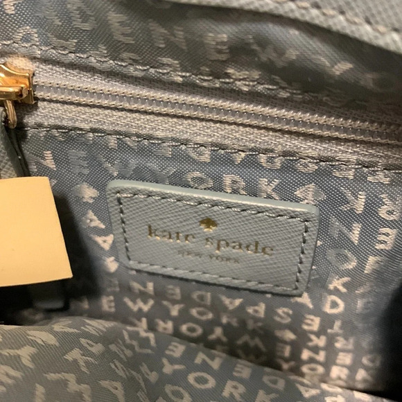 KATE SPADE Laurel Way Large Carsen Crossbody in Light Blue - Picture 9 of 11
